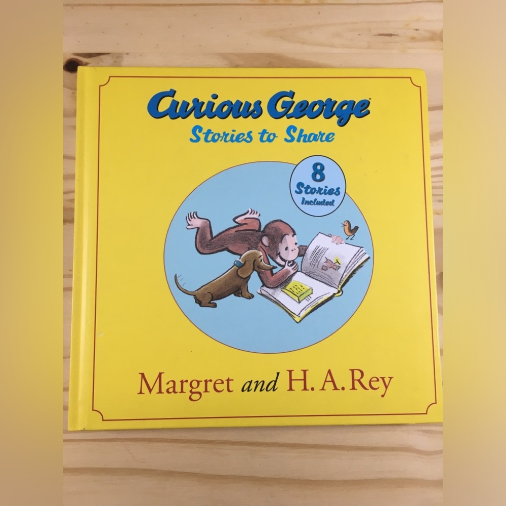 Curious George Stories to Share Margret H.A. Rey Hardcover Yellow Edition School